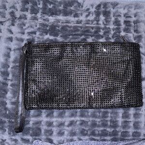 Black Rhinestone Clutch Bag